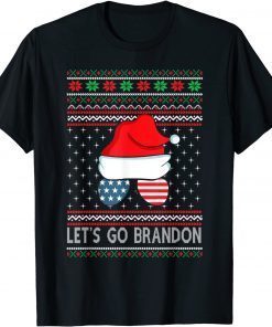 Let's Go Brandon Santa Claus Ugly Christmas Sweater T-Shirt