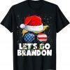 Let's Go Brandon Santa Trump USA Flag Snglasses Classic Shirt