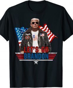 Lets Go Brandon Trump And America Flag Anti Biden Classic Shirt