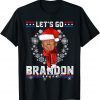 Lets Go Brandon Trump Christmas Wreath Limited Shirt