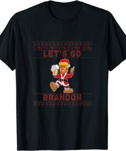 Let's Go Brandon Trump Merry Xmas Ugly Sweater Classic Shirt