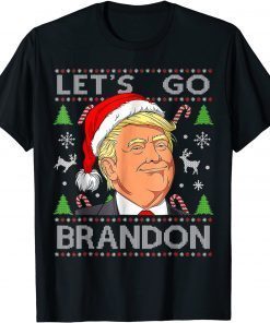Let's Go Brandon Trump Ugly Christmas Official T-Shirt