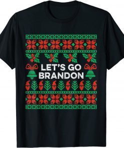 Let's Go Brandon Ugly Christmas Anti Biden Pro America Xmas Gift Shirt