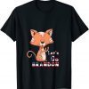 Let's Go Brandon cut cat US Flag T-Shirt