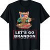 Let's Go Brandon glasses Ramen Cat 2021 Shirt