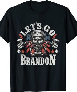 Let's Go Branson Brandon American Biker Usa Flag Gift Shirt