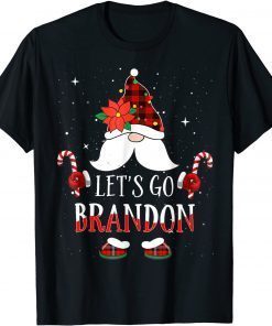 Let's Go Branson Brandon Christmas Lights Gnomes Gift Shirt