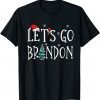 Let's Go Branson Brandon Conservative Santa Hat Christmas Classic Shirt