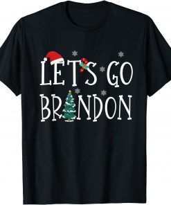 Let's Go Branson Brandon Conservative Santa Hat Christmas Classic Shirt