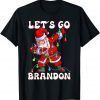 Let's Go Branson Brandon Dabbing Santa Christmas Light Limited Shirt