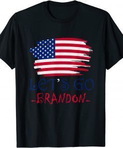Let's Go Branson Brandon Usa Flag Official T-Shirt