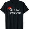 Let's Go Christmas Hat Brandon Conservative US Flag Classic T-Shirt