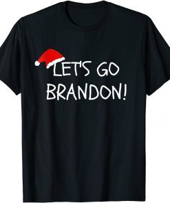 Let's Go Christmas Hat Brandon Conservative US Flag Classic T-Shirt
