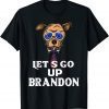 Let's Go UP Brandon Conservative Anti Liberal DOG face T-Shirt