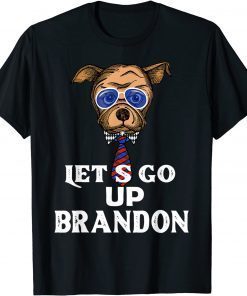 Let's Go UP Brandon Conservative Anti Liberal DOG face T-Shirt