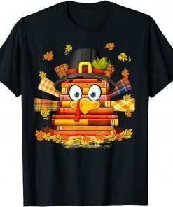 Librarian Book Lover Reader Turkey Thanksgiving Autumn Classic T-Shirt