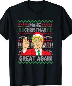 Make Christmas Great Again Support Trump Ugly Christmas Classic Shirt