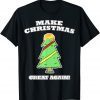 Make Christmas Great Again Tree With Decorations Trump Hair Unisex T-Shirt