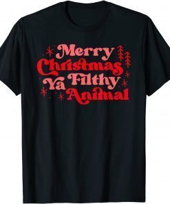 Merry Christmas Animal Filthy Ya Matching Christmas Pajama Limited Shirt