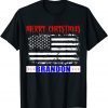 Merry Christmas Brandon - Let's Go Brandon America Flag T-Shirt