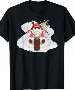 Merry Christmas Cool Santa Riding A Motorcycle Unisex Shirt