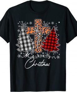 Merry Christmas Jesus Buffalo Red Plaid Xmas Pajamas Gift Shirt