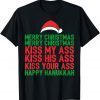 Merry Christmas Kiss My Ass Happy Hanukkah Limited Shirt