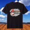 Merry Christmas Leopard Buffalo Plaid Gnome Santa Christmas T-Shirt