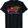 Merry Christmas Leopard Buffalo Truck Tree Red Plaid Gift Shirt