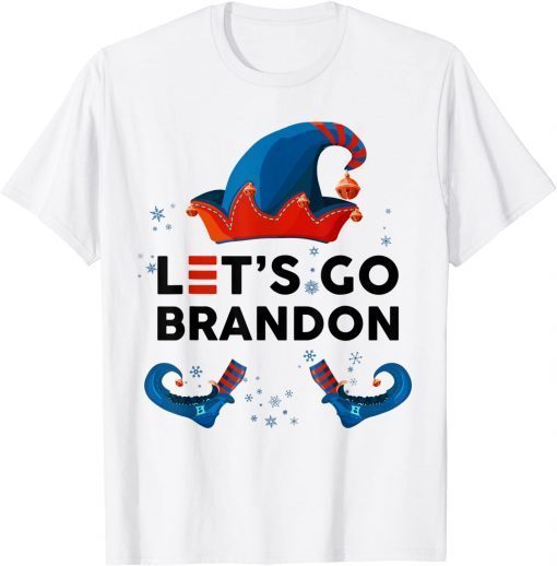 Merry Christmas Let's Go Brandon Xmas Elf Biden Limited T-Shirt