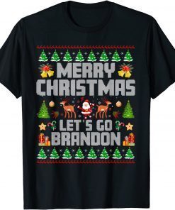 Merry Christmas Let's go Branson Brandon Ugly Sweater Style Classic T-Shirt