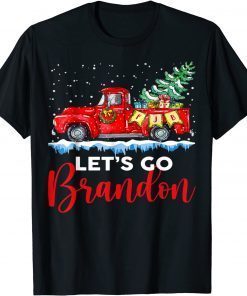 Merry Christmas Red Truck Let's Go Branson Brandon Unisex Shirt