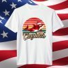 Merry Christmas Retro Vintage Plaid Orca with Christmas Hat T-Shirt