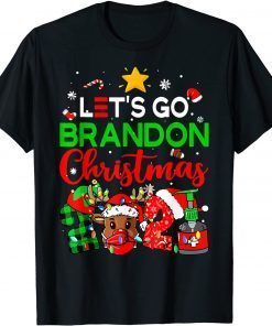 Merry Christmas Santa 2021 Lets Go Brandon Xmas Classic Shirt