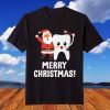 Merry Christmas Smiling Tooth Dentist Life Holiday Dental T-Shirt