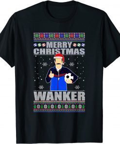 Merry Christmas Wanker Ugly Xmas Sweater Coach Soccer Official Shirt