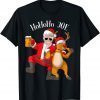 Merry Christmas with Biden HoHoHo Joe Reindeer beer Us 2021 T-Shirt