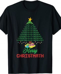Merry Christmath Math Geek Christmas Tree Xmas Idea Limited Shirt