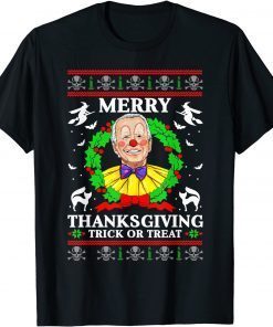 Merry Thanksgiving Trick Or Treat Santa Joe Biden Christmas Classic T-Shirt