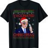 Merry Vaccinated Christmas Funny Joe Biden Vaccine Knitted T-Shirt