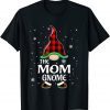 Mom Gnome Buffalo Plaid Matching Family Christmas 2021 T-ShirtMom Gnome Buffalo Plaid Matching Family Christmas 2021 T-Shirt
