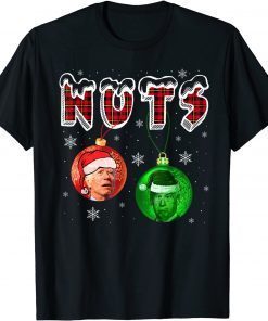 Nuts Christmas Joe Biden Matching Couple Chestnuts Gift T-Shirt