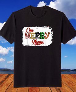 One Merry Nurse Lover Christmas Pajama Xmas Holiday T-Shirt