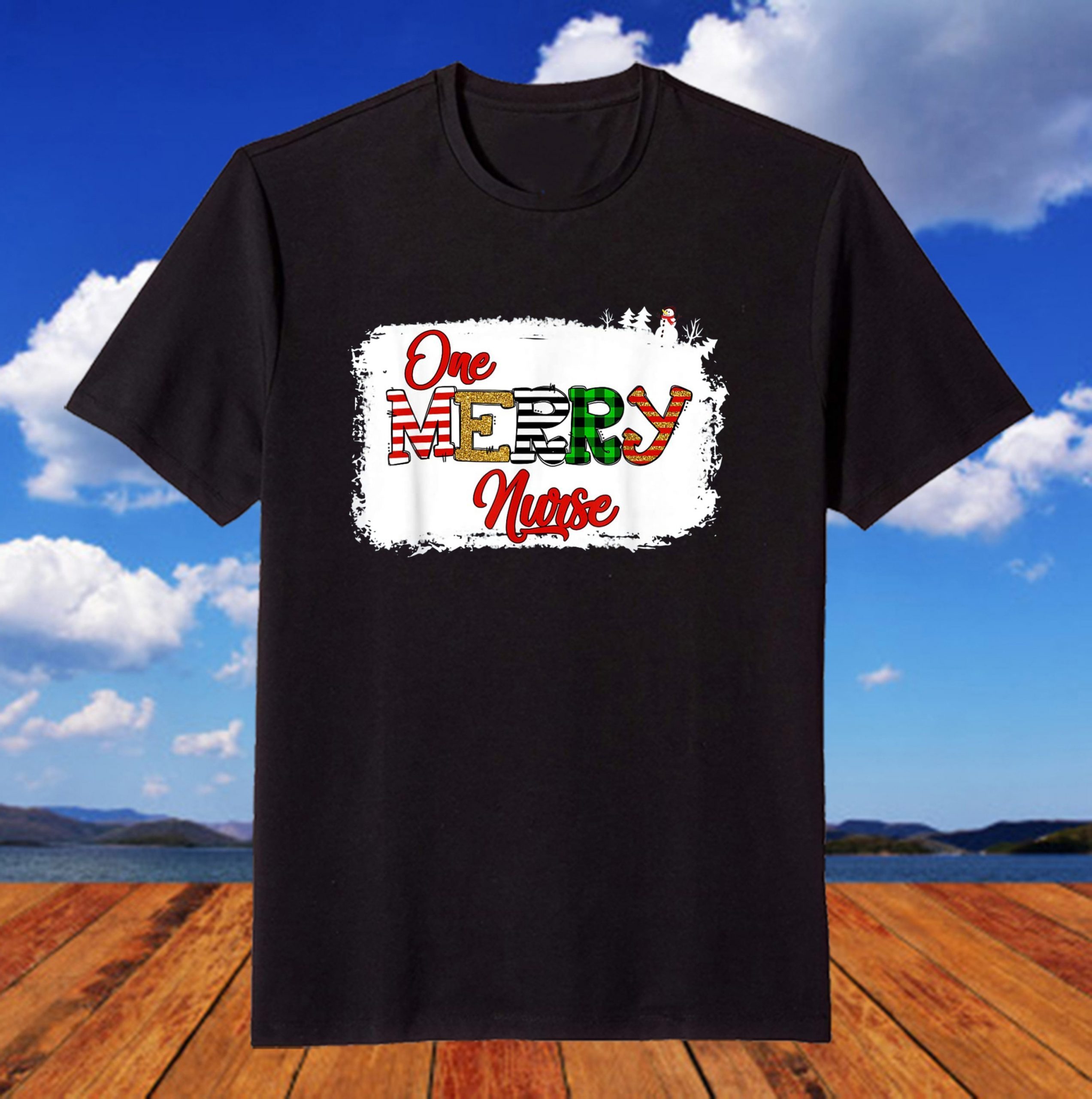 One Merry Nurse Lover Christmas Pajama Xmas Holiday T-Shirt One Merry Nurse Lover Christmas Pajama Xmas Holiday T-Shirt