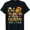 One Thankful NICU Nurse Stethoscope Pumpkin Thanksgiving 2021 Shirt
