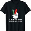 Patriotic Let's Go Brandon Conservative Christmas Distressed T-Shirt