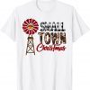 Plaid & Cowhide Buffalo Plaid Small Town Christmas Farmer 2021 Shirt