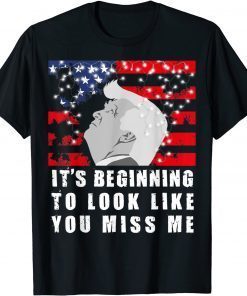 Political Patriot USA Flag Trump Fun Xmas Distressed Grunge T-Shirt