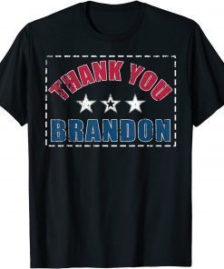 Pro American Stars Distressed Republican Thank You Brandon 2021 T-Shirt