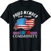 Proud Member LGBFJB Community Trump American Flag Gift Shirt